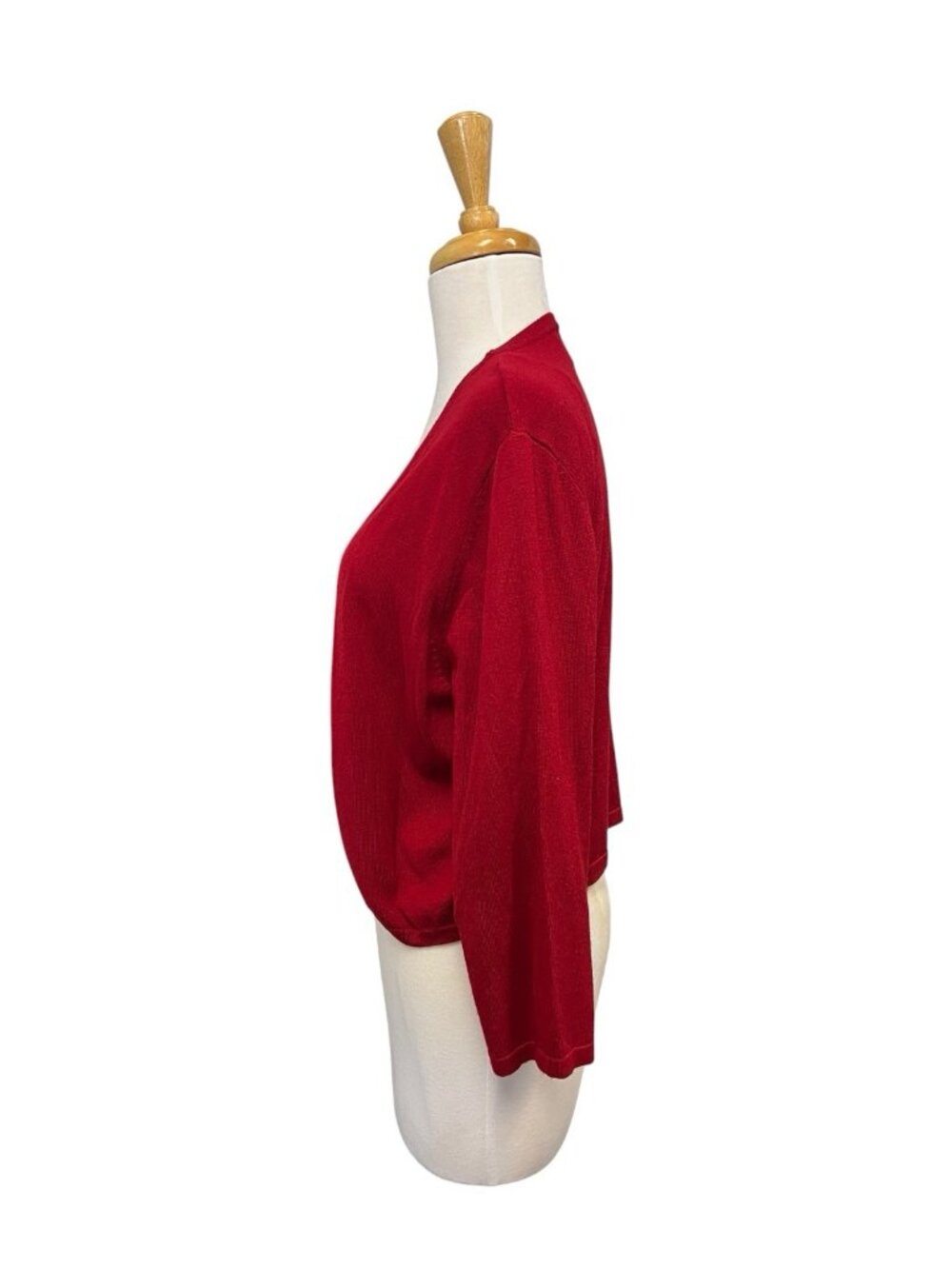 Hell Bunny Red Maggie Bolero Sweater Cardigan Size 2XL - Picture 3 of 8
